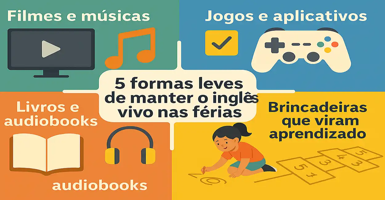 5 formas leves de manter o inglês vivo nas férias